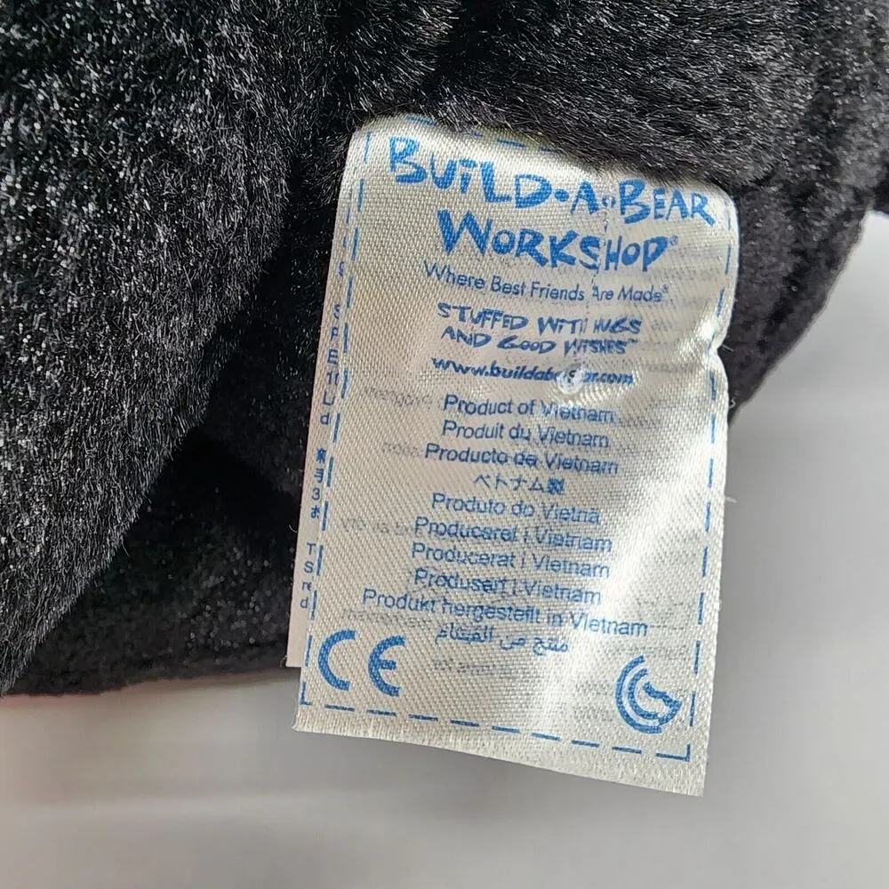 Build A Bear Lucky Black Cat Plush 12